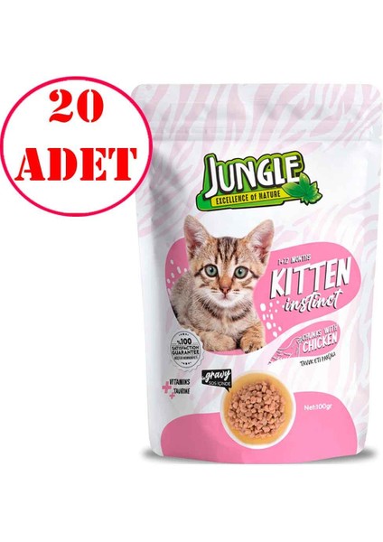 Yavru Kedi Konservesi Tavuklu Jelli 100 Gr 20 AD fiyatları