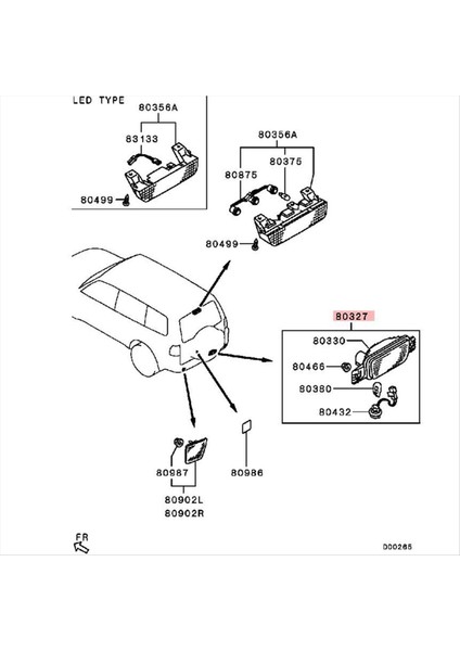 Araba Arka Sis Yedek Lastik Tabak Fren Fren Lambası Mit (Yurt Dışından) fiyatları