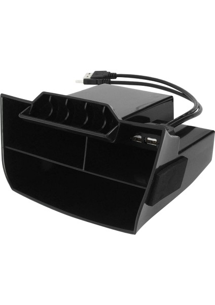 Honda Civic 2016 2017 2018 2019 2019 Iç Aksesuarlar Araba Siyah Abs Iç Konsol USB Bağlantı Noktası ile Merkezi Saklama Kutusu (Yurt Dışından)