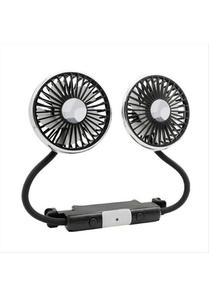 Arka Koltuk Için Araba Fanı LED Işıklı Çift Kafa Hortumu Araba Koltuğu Fanı Araba Için Taşınabilir USB Fanı 3 Hız Soğutan Araba Fanları (Yurt Dışından) modelleri