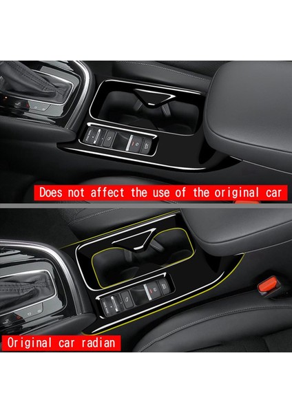 2x Araba Parlak Siyah Merkez Konsolu Su Kupası Tutucu Dekorasyon Kapağı Honda Hrv Vezel 2021 2022 Lhd (Yurt Dışından) modelleri