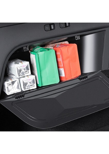 Tesla Model Y 2021-2023 Su Geçirmez Organizatör Kutusu Araba Aksesuarları Için Araba Gövdesi Organizatör Yan Depolama Kutusu (Yurt Dışından) fiyatları