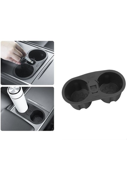 Tesla Model 3 Için Model Y 2017-2023 Su Kupası Tutucu Orta Konsol Ekleme Yuvası Kayma Limit Klips Kiti Aksesuarları (Yurt Dışından) fiyatları