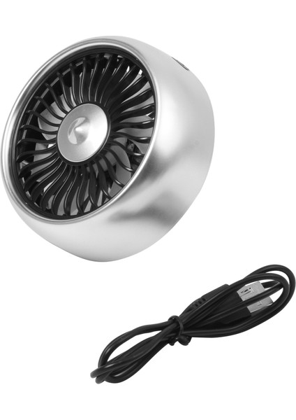 2x 3 Hız Ayarı USB Araç Fanı 5V Elektrikli Araç Fanı Renkli Işık Soğutma Fanı (Yurt Dışından) fiyatları