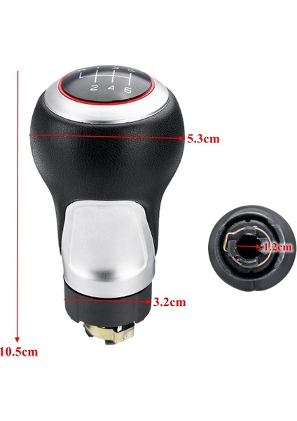 6 Hızlı Pu Deri Araba Dişli Knob For -Audi A3 A4 B6 B7 A6 S4 B8 A5 8t Q5 8r Skoda Koltuk - Gümüş (Yurt Dışından) fiyatları