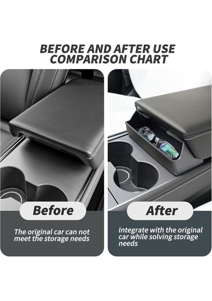 Merkez Konsol Kolçak Kutusu Gözlükleri Cep Araç Organizatör Klipsi Araba Iç Araç Aksesuarları Tesla Model Y/3 Için Uygun (Yurt Dışından) modelleri