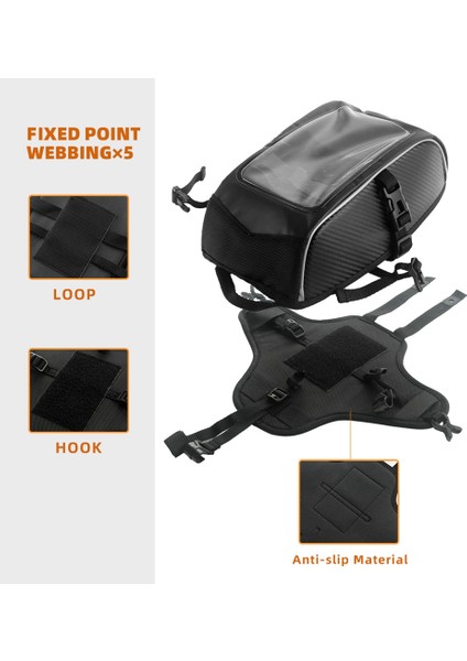 Can-Am Ryker Için Tank Çantası 600 900 Sport Rally Edition Telefon ve Aksesuar Tutucu Tank Çanta Telefon Çantası 219400762 (Yurt Dışından) modelleri