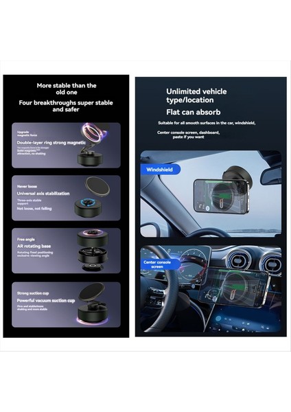 Araba Telefon Tutucu - Vakum Emme Araç ve Ev İçin Çift (Yurt Dışından) fırsatları