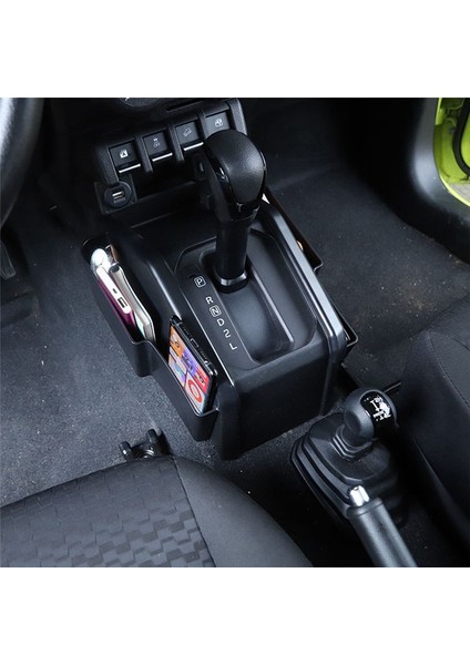 Suzuki Jimny 2019 2020 2021 2022 Aksesuarlar Için Araba Dişli Vites Saklama Kutusu Organizatörü Siyah (Yurt Dışından) indirimleri