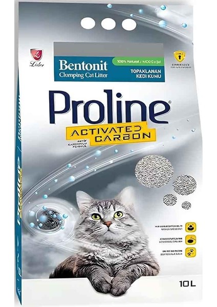 Aktif Karbonlu Bentonit Kedi Kumu 10 LT fiyatları