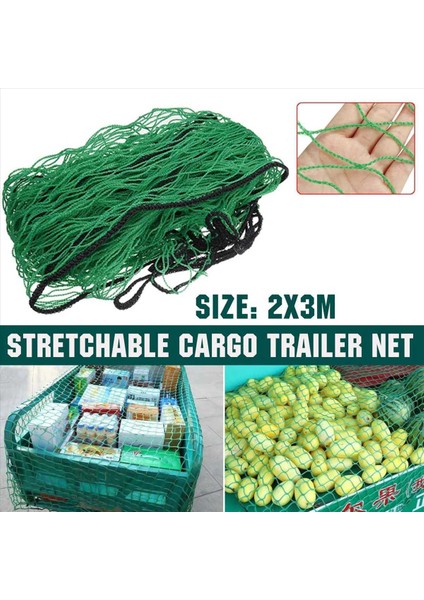4pcs 2X3ETRE Ağır Hizmet Tipi Uzanabilir Kargo Römork Net Arka Kargo Depolama Organizatör Bagaj Net Tutucu (Yurt Dışından) modelleri