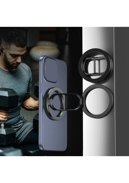 Magsafe Gym Koşu Koşu Koşuları Evrensel Katlanır Araba Tutucu Manyetik Stand Için Katlanabilir Çift Taraflı Manyetik Telefon Yüzük Tutucusu (Yurt Dışından) indirimleri