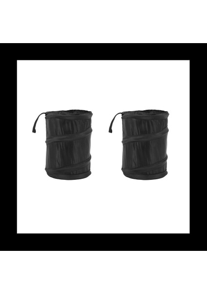 2x Araba Çöp Kutusu Taşınabilir Çöp Kutusu Katlanabilir (Yurt Dışından)