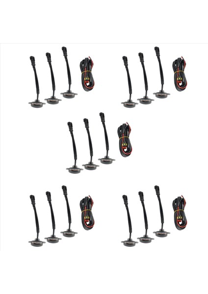 Ford F-150 Raptor Için 15X Füme Lens Amber LED Ön Izgara Lambaları Lambalar (Yurt Dışından)