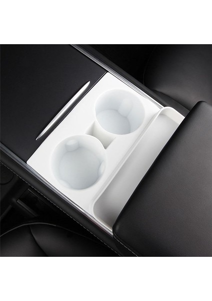 Araba Merkezi Kontrol Su Kupası Sınırlayıcı Tesla Model Için Tek Parçalı Silikon Su Kupası Tutucu Pad 3 Y 2021-2023 Beyaz (Yurt Dışından) fiyatları