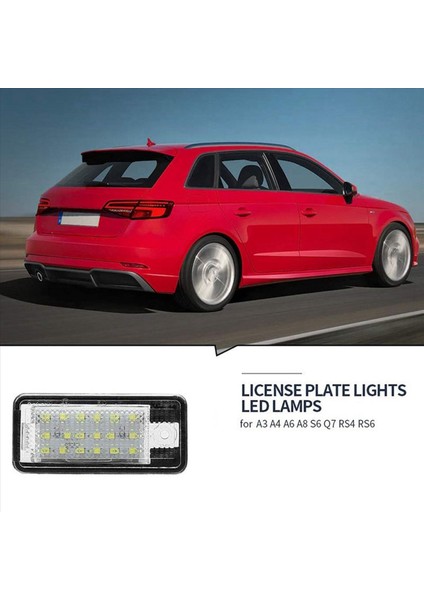 6x Araba LED Lisans Numarası Hafif Lamba Beyaz -Audi A3 (Yurt Dışından) fiyatları