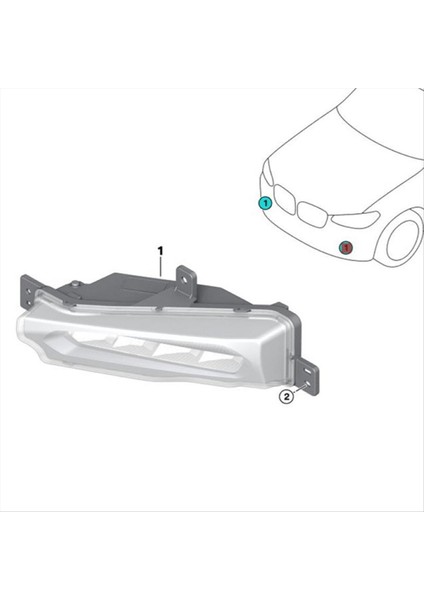 Sol Ön Tampon LED Sis Fog Gündüz Koşu Lambası 631794927 (Yurt Dışından) fiyatları