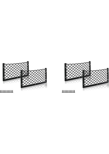 Araç Depolama Net Çanta Tekne Meyh Net Tutucu Araç Cep Organizatörü Net Araba Koltuk Örgü Çerçeveli Net Cep 14 x 7 Inç 4 Paket (Yurt Dışından)