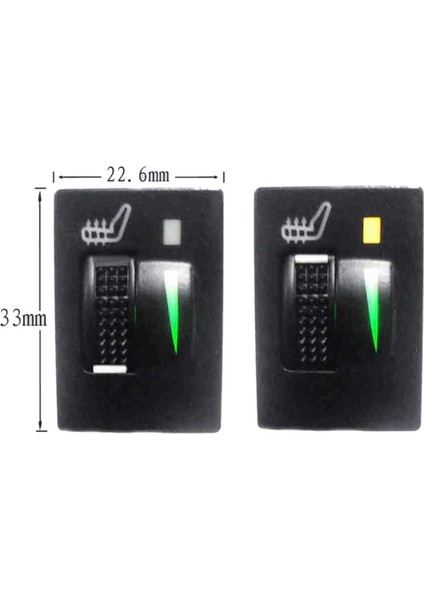 4pcs Araba Koltuğu Isıtıcı 12V Isıtmalı Koltuk Isıtma Pedleri 2 Kadranla 5 Seviye Anahtar Toyota Prado Corolla Rav4 Reiz Yaris (Yurt Dışından) fiyatları