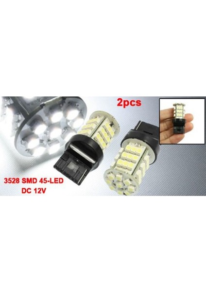 2 Adet Araba Beyaz 1210 3528 Smd 45 LED 7440 Yedek Ters (Yurt Dışından) fiyatları