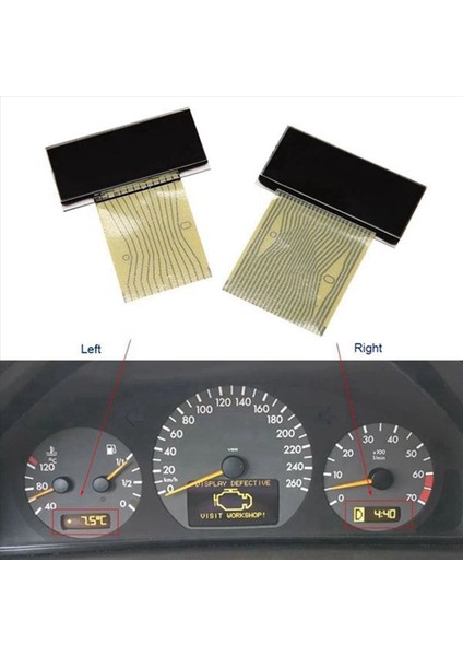 3x Gösterge Tablosu LCD Ekran Gösterim Kümesi Mercedes (Yurt Dışından) fiyatları