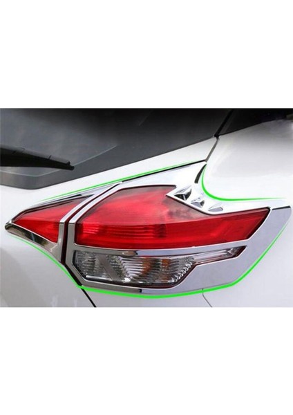 4pcs Araba Kuyruk Işık Kapağı Trim Krom Arka Tampon Fre (Yurt Dışından) fiyatları