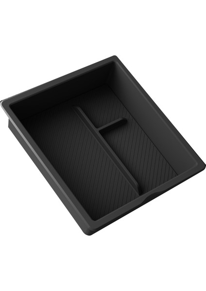 Tesla Model 3+ Için Yeni Model3 Merkez Konsol Saklama Kutusu Organizatör Iç Aksesuarlar Pvc Siyah (Yurt Dışından)