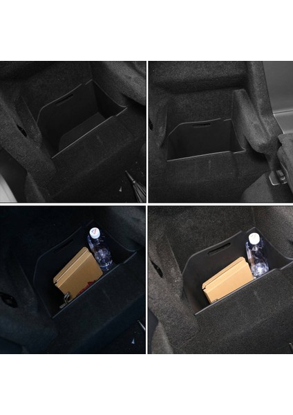 Tesla Model x 2023 Silikon Gövdesi Için Bagaj Yan Saklatma Kutusu Sol Alt Saklatma Kutusu Bölümü Depolama Siyahı (Yurt Dışından) modelleri