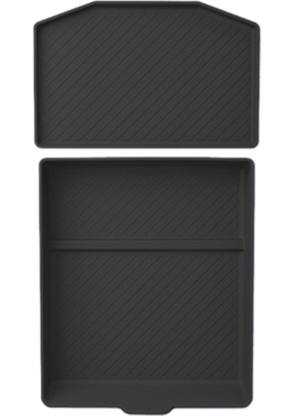 Tesla Model 3+ Için Yeni Model3 Merkezi Kontrol Silikon Pad Saklama Kutusu Merkezi Alt Silikon Pad Yeni Model 3 Siyah (Yurt Dışından)