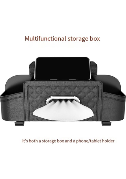 Araba Koltuğu Arka Depolama Kutusu Çok Fonksiyonlu Otomatik Doku Evrensel Arka Koltuk Su Kupası Tutucu Asma Organizatör Siyah (Yurt Dışından) modelleri