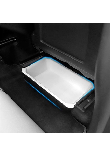 Tesla Model Y 2021 2022 2023 Koltuk Depolama Kutusu Organizatörü Gizli Tepsi Altındaki Aksesuarlar Depolama (Yurt Dışından) indirimleri