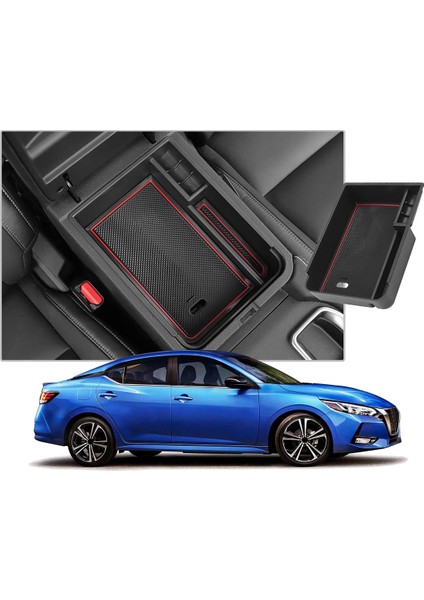 Araba Merkez Konsolu Kol Standı Saklama Kutusu Tutucu Iç Organizatör Nissan Sentra Için Eldiven Tepsisi 2020 2021 2022 Kırmızı (Yurt Dışından) fiyatları