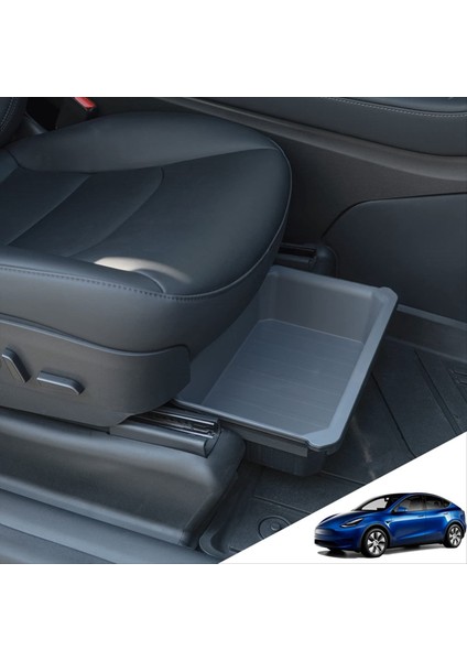Tesla Model Y 2021-2023 Seat Depolama Organizatörü Altında Önden Çift Katmanlı Gizli Saklama Kutusu Aksesuarları (Yurt Dışından) fiyatları