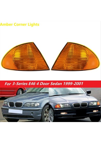 1paır Ön Köşe Dönüş Sinyal Lambası Bmw 3 Serisi E46 Sed (Yurt Dışından) modelleri