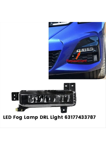 Sol Taraf Ön Tampon LED Sis Lambası Drl Lıght 631774337 (Yurt Dışından) indirimleri