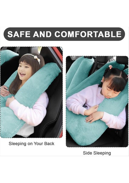 Seyahat Yastığı Çocuk Seyahat Yastığı Çok Fonksiyonlu Araç U Şeketli Yastık Arka Koltuk Kafaları ve Vücudu (Yeşil) (Yurt Dışından) fırsatları