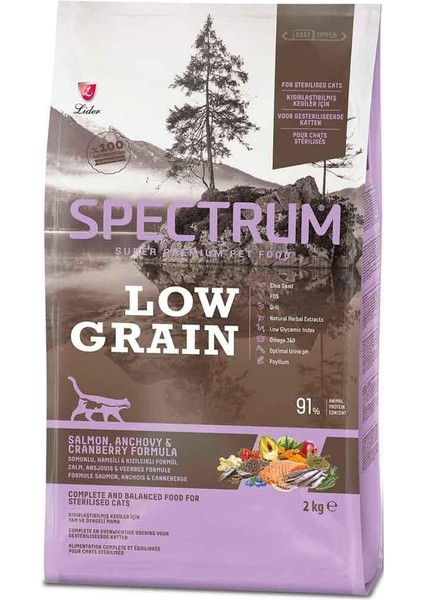 Kısırlaştırılmış Kedi Maması Somonlu ve Yaban Mersinli 2 Kg modelleri