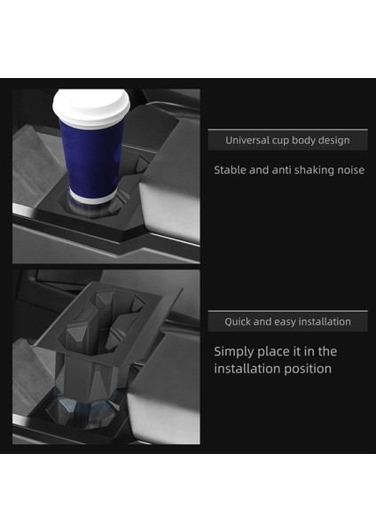 Tesla Cybertruck Için 2024 Su Kupası Tutucu Merkez Konsol Içecekler Tutucu Iç Aksesuarlar Su Kupası Saklama Kutusu (Yurt Dışından) fırsatları