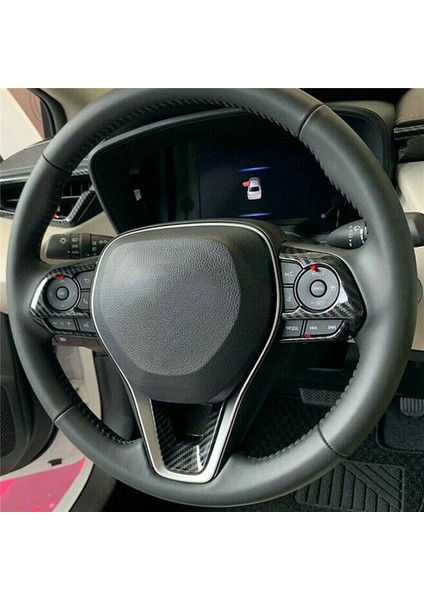 Toyota Corolla Için 3pcs 2019-2020 Karbon Fiber Tarzı Hatchback Direksiyon Switch Düğmesi Düğmesi Kapak Döşeme (Yurt Dışından) fırsatları