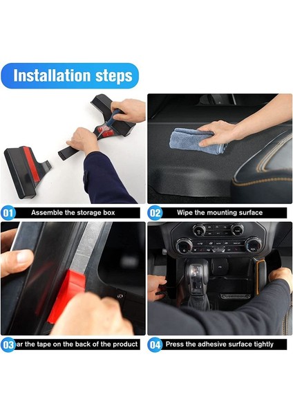 Ford Bronco 2021 2022 2023 Dişli Yan Depolama Kutusu Iç Aksesuarlar Için Merkez Konsol Dişli Vites Organizatör Tepsisi (Yurt Dışından) indirimleri