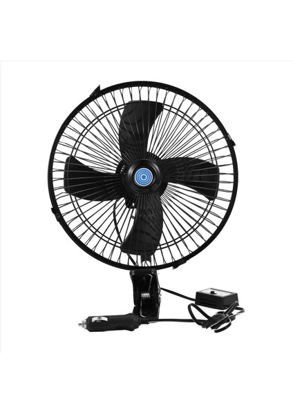 10 Inç 12V Araç Elektrik Fanı Ayarlanabilir Hızlı Salınan Soğutma Fanları Klipli Ev Seyahat Araba Kamyonu (Yurt Dışından)