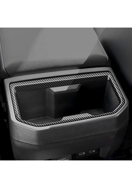 Araç Kolçak Kutusu Arka Su Bardağı Tutucu Çerçeve Kapak Toyota Tacoma 2024 Araç Aksesuarları Karbon Fiber (Yurt Dışından) fırsatları