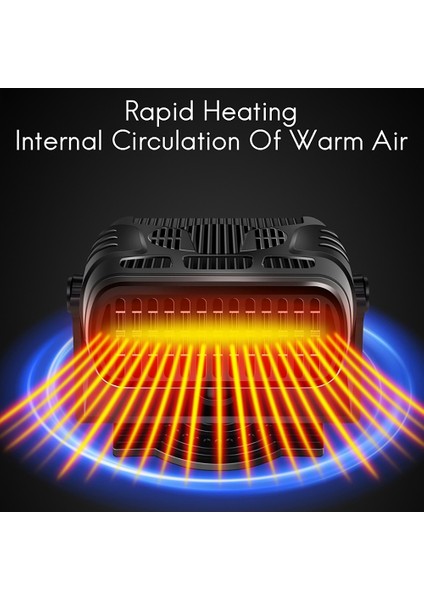 Taşınabilir Isıtma Soğutma Fanı Otomatik Araç Isıtıcı Doster Demister 200W Isıtıcı Ön Cam 360 Derece Dönme 24V (Yurt Dışından) indirimleri