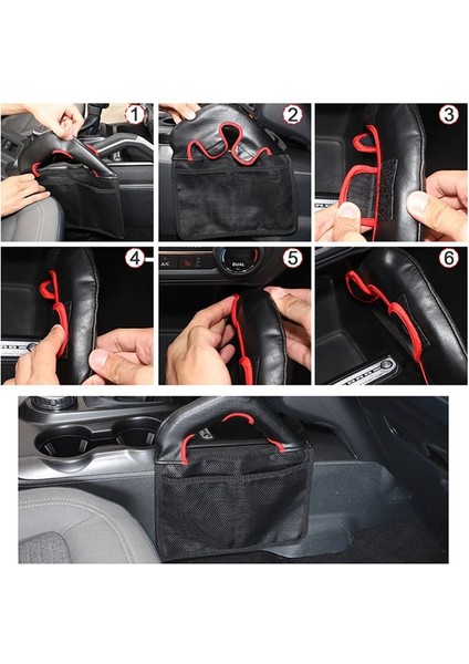 Ford Bronco Için Yolcu Depolama Çantası 2021 2022 2023 Aksesuarlar Merkez Konsolu Örgü Cep Ön Koltuk Organizatör (Yurt Dışından) fırsatları