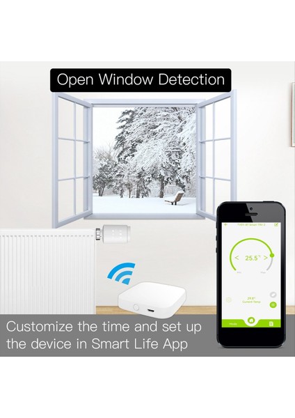 Zigbee Graffiti Isıtma Sıcaklık Valfi Uygulaması Sesli (Yurt Dışından) indirimleri