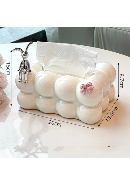 Oturma Odası Yemek Masası Için Avrupa Tarzı Krem ​​rengi Hatmi Plastik Mendil Kutusu (Yurt Dışından)