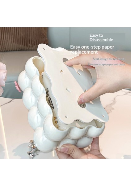 Oturma Odası Yemek Masası Için Avrupa Tarzı Krem ​​rengi Hatmi Plastik Mendil Kutusu (Yurt Dışından) modelleri