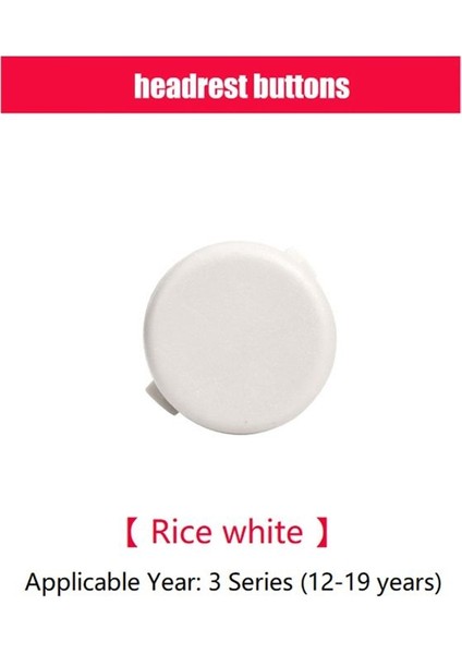 52107362622 Araba Arka Koltuk Başlık Düğmesi Düğmesi Bmw 3 Serisi F30 2012-2019 Krem Renk (Yurt Dışından)