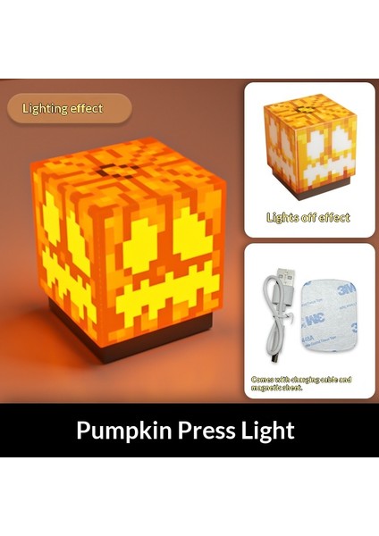 Minecraft Çevre Birimi Blok Lambası Mc Madencilik Lambası Gece Lambası Süsü (Yurt Dışından)