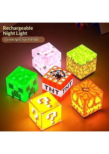 Minecraft Çevre Birimi Blok Lambası Mc Madencilik Lambası Gece Lambası Süsü (Yurt Dışından) fiyatları